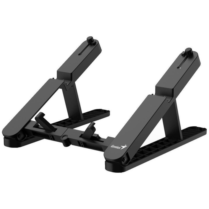 Genius (31250020400) G-Stand M200 asztali notebook állvány, 10"-17" méretű notebookokhoz, összecsukható, fekete