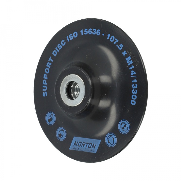 Fíbertárcsa felfogó Ø115xM14 Nylon Medium