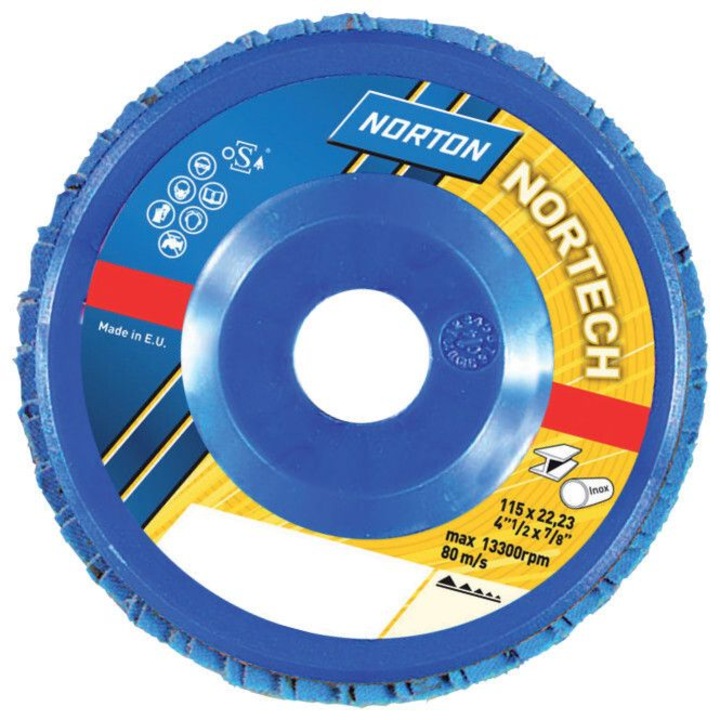 Nortech R822 lamellás csiszolókorong Ø180x22mm P40 Sík