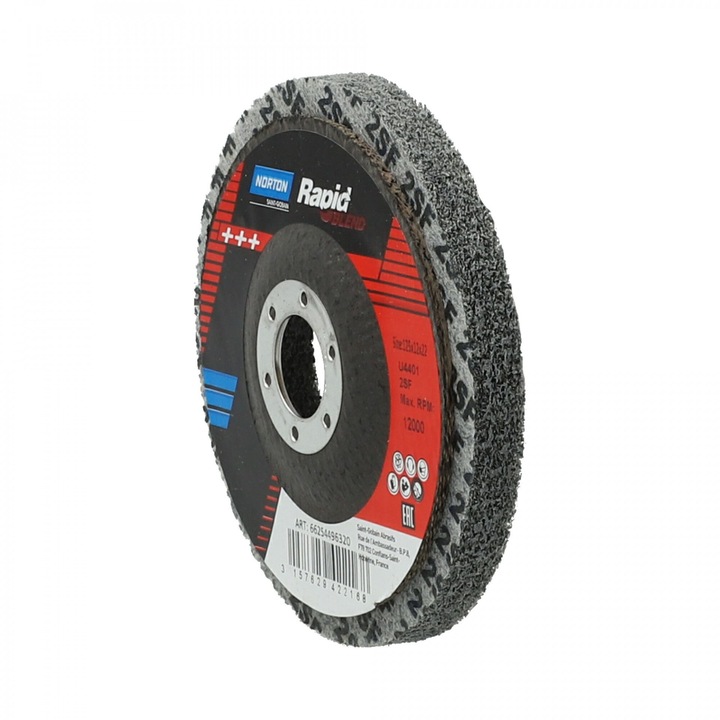 Norton Rapid Blend NEX DPC tisztítókorong Ø125x12x22 mm NEX2SF