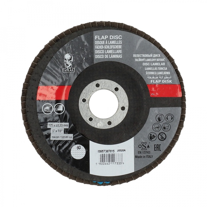 R265 lamellás csiszolókorong Ø125x22mm P120, 10 db/csomag