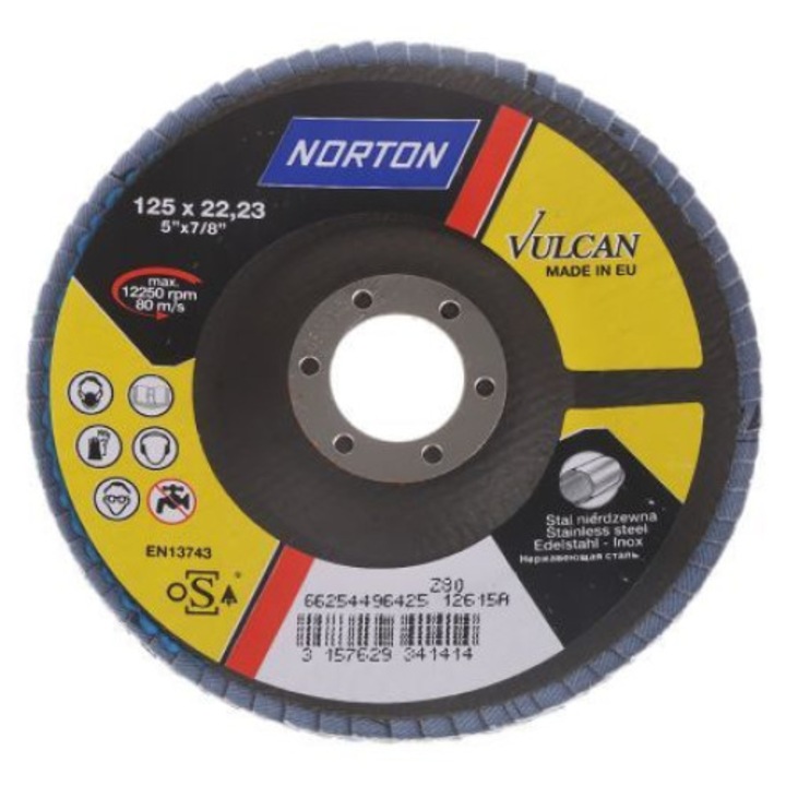 Vulcan R82B lamellás csiszolókorong Ø125x22mm P80