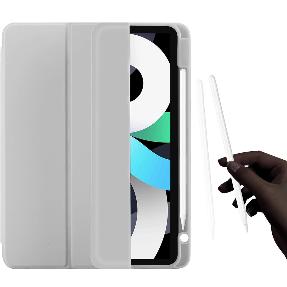 Husa compatibila cu Samsung Galaxy Tab A9 Plus, 11 inchi, Tip carte, Comando Tab Protect, Protectie completa, Functie Stand, Gri