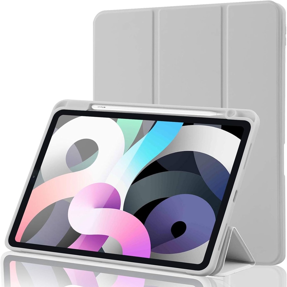 Husa compatibila cu Samsung Galaxy Tab A9 Plus, 11 inchi, Tip carte, Comando Tab Protect, Protectie completa, Functie Stand, Gri