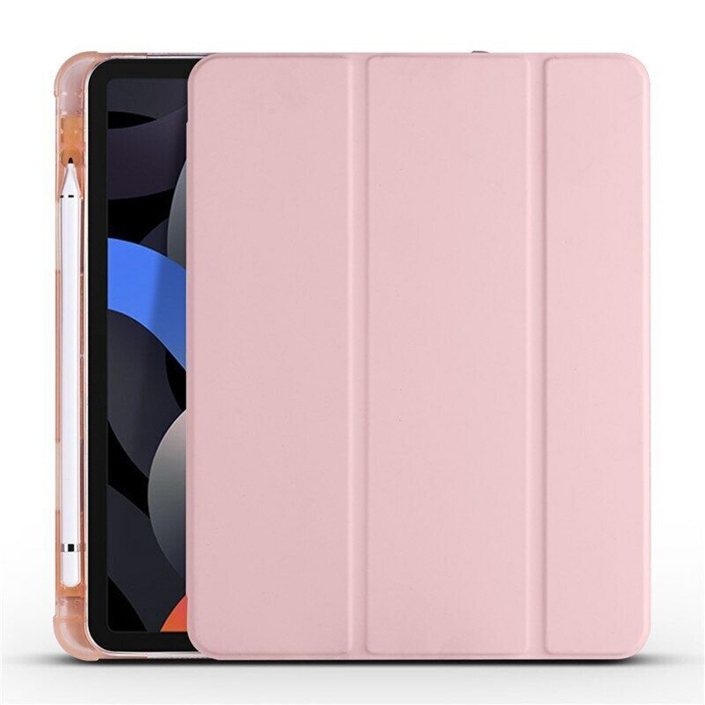 Husa compatibila cu Samsung Galaxy Tab S9 FE Plus, 12.4 inchi, Tip carte, Comando Smart Protect, Protectie completa, Functie Wake & Sleep, Configurare Tip Stand, Roz