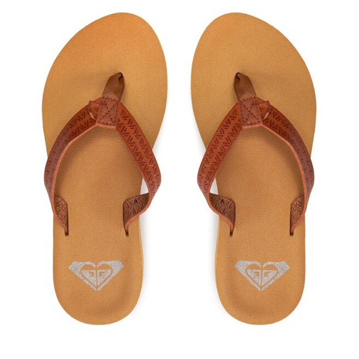 Slapi, papuci, saboti dama ROXY, 303358846, Piele ecologica, Maro