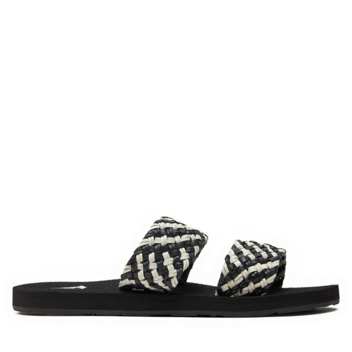 Slapi, papuci, saboti dama ROXY, 303358914, Piele ecologica, Negru