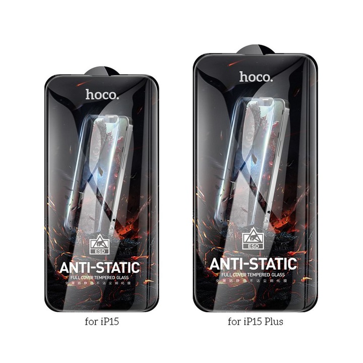 Hoco HD Anti-static edzett üvegfólia iPhone 15 PLUS/16 PLUS készülékhez, 25 darabos G10