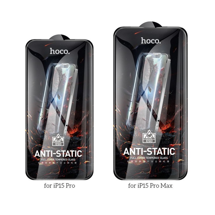 Hoco edzett üvegfólia iPhone 15 Pro készülékhez HD Anti-static G10 25 db