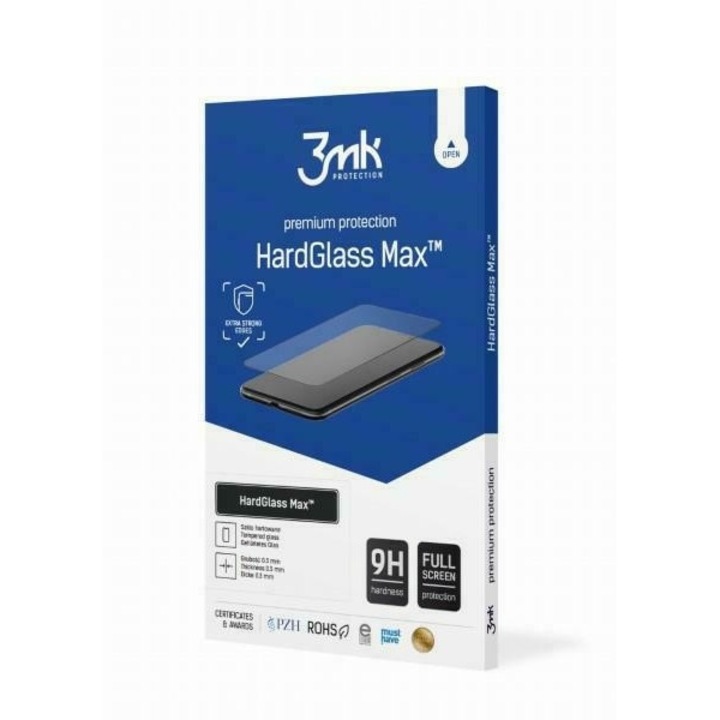 3MK HardGlass Max Sam Z Fold5 (Elöl) fekete teljes képernyős üveg