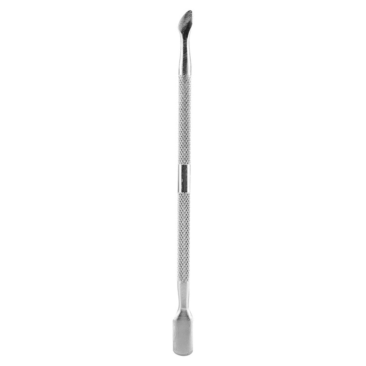 QttvbTna manikűr eszközkészlet, kutikula nyomó, rozsdamentes acél, 12,5 cm, ezüst