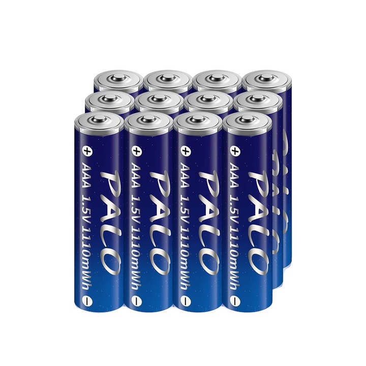Baterii reincarcabile AAA, 1110mWh, set 12 bucati