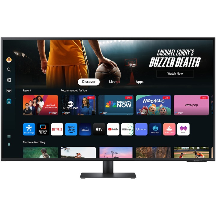 Monitor Samsung 43DM702 43" VA LED, SMART 3840x2160 2xUSB 2.0, 2xHDMI 1.4, USB-C, Wi-Fi 5, Bluetooth, hangszórók, fekete LS43DM702UUXDU