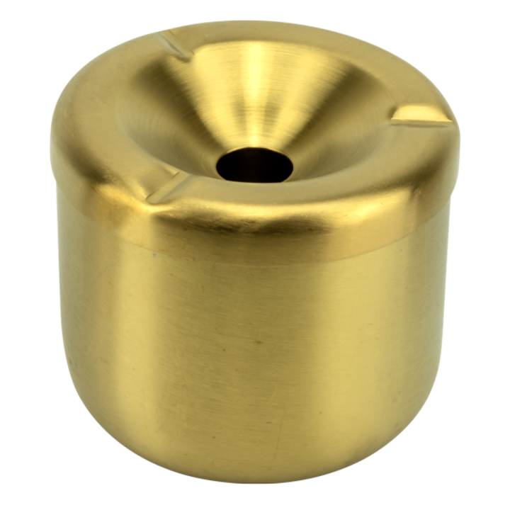 Пепелник HORECANO, Ветроустойчив, Ø10cm, Златен