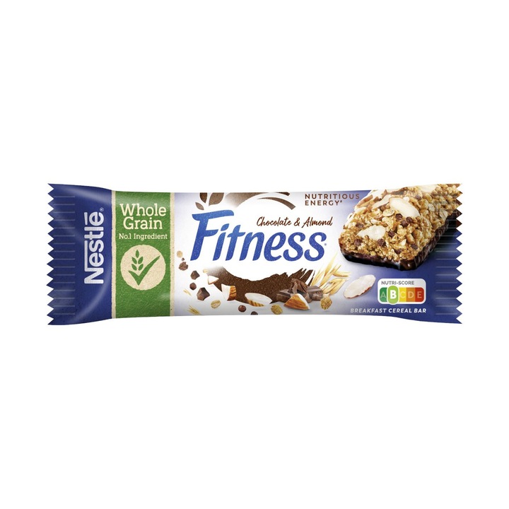 Зърнен десерт, NESTLÉ FITNESS, Черен шоколад и бадем, 23.5g