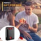 Портфейл, Zggzerg, 7 слота, с RFID блокиране, защита против кражба, малък и преносим, унисекс, използван за зареждане на билети, лични карти, банкови карти, текстура от въглеродни влакна, микрофибър, 10,8 cm x 7,7 cm x 1,5 cm, черен