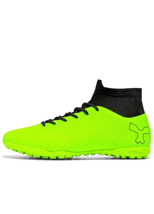Ghete de fotbal MBrands cu glezniera 7.5 pentru teren sintetic, Verde