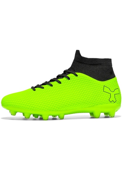 Ghete de fotbal FG MBrands cu glezniera 6.9 pentru teren iarba/sintetic crampoane, Verde