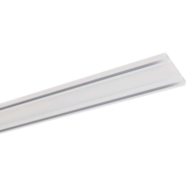 Set Sina Perdea Aluminiu, Alba, 2 Canale 100 Cm