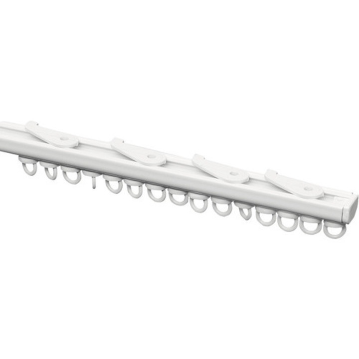 Set Sina Perdea Aluminiu, Alba, 1 Canal 150 Cm