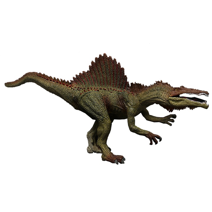 Spinosaurus dinoszaurusz figura, zöld, 38x12x17cm