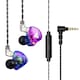 Casti In-Ear, Zggzerg, Wired, Reducerea zgomotului, Cu bass puternic si control al firului, Telecomanda pentru apeluri/volum, Microfon incorporabil, Mufa Jack 3.5mm, Compatibile pentru PC, telefon, laptop, TPE, 1.2 m, Multicolor