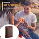 Портфейл, Zggzerg, 7 слота, с RFID блокиране, защита против кражба, малък и преносим, унисекс, използва се за зареждане на билети, лични карти, банкови карти, плоска текстура, микрофибър, 10,8 cm x 7,7 cm x 1,5 cm, кафяв