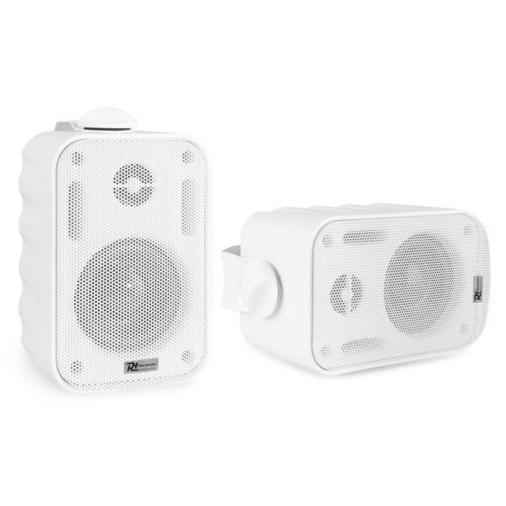 Комплект от 2 тонколони Power Dynamics BGO30W, 8 Ohm, Външни, Бял
