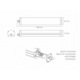 Tub neon, Videx, Plastic/Aluminiu, LED, 24 W, Alb