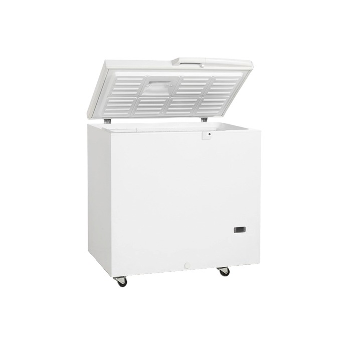 Congelator medical TEFCOLD, SE20-45, pentru medicamente, volum 230 litri, temperatura reglabila -45/-5°C, 1 cos din otel, racire statica, termometru integrat, incuietoare, maner ergonomic, roti pentru transport, alb