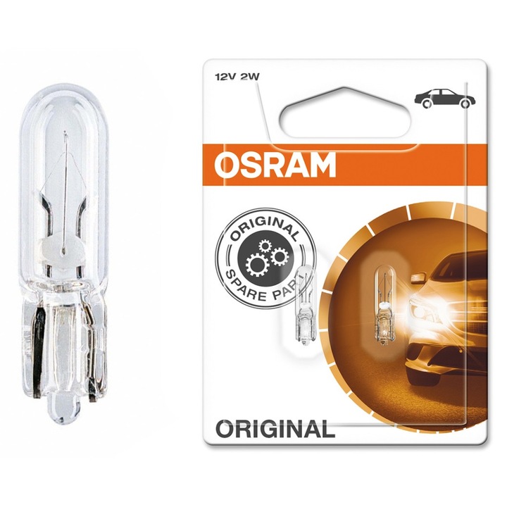 Bec auto halogen Maxell W1.2W, 1.22W, 12V, 7.5lm, 2000h, blister