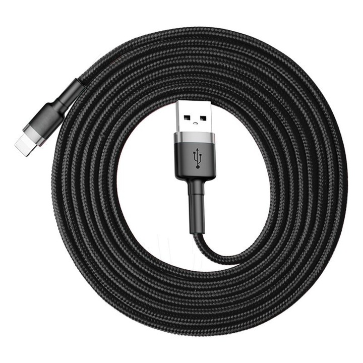 Kábel adattáp USB világításhoz 1,5A, GEAR Power, 2m, P54, Alumix, szürke mélysötét
