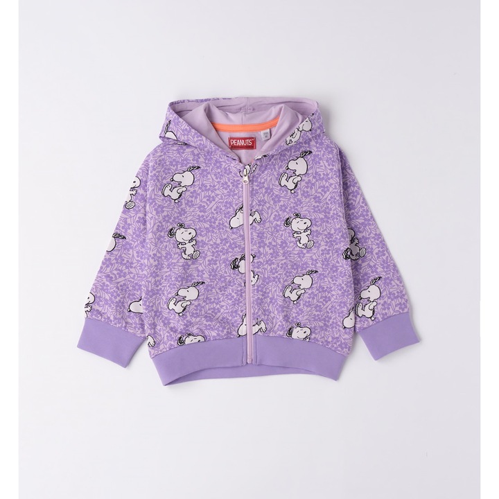 Lelógó mintás pulóver lányoknak, Sarabanda, 0.6226, Lila