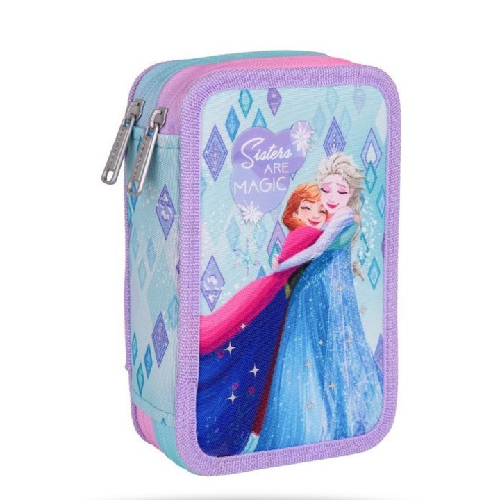 Ученически несесер с пособия Coolpack, Jumper 2, Frozen, С принадлежности, 19, 5 x 12, 5 x 5 cm