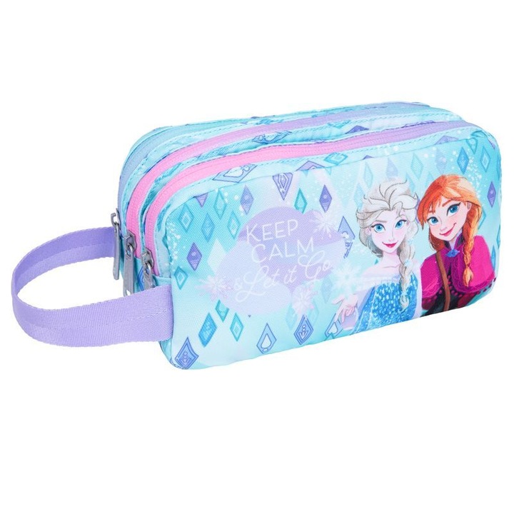Ученически несесер с три ципа COOLPACK, PRIMUS, Frozen, э, 23 x 11 x 6 см