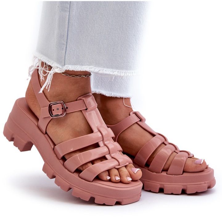 Sandale dama Zaxy din cauciuc, Roz