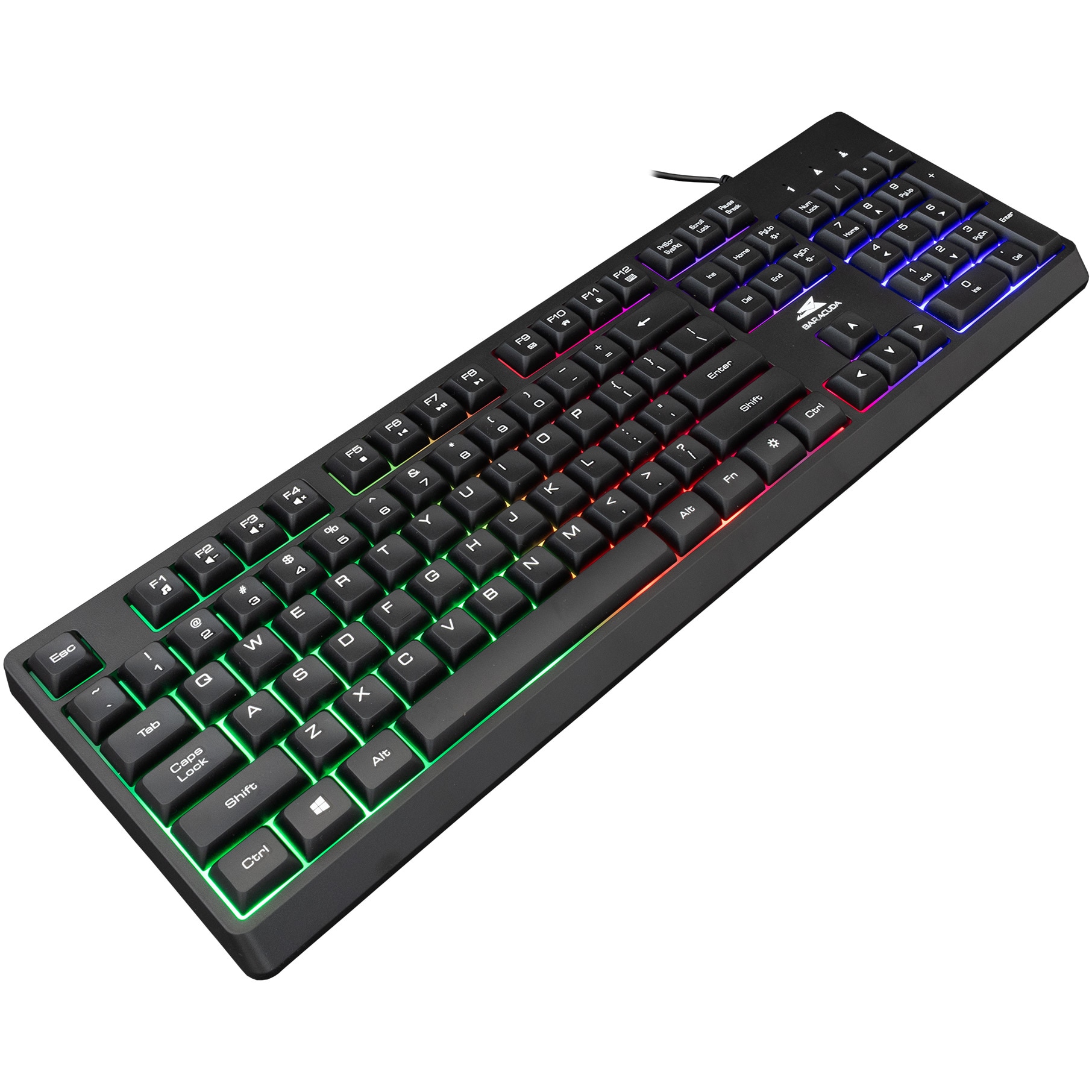 Tastatura Gaming cu fir Barracuda STARFISH, Layout US, 19 Taste