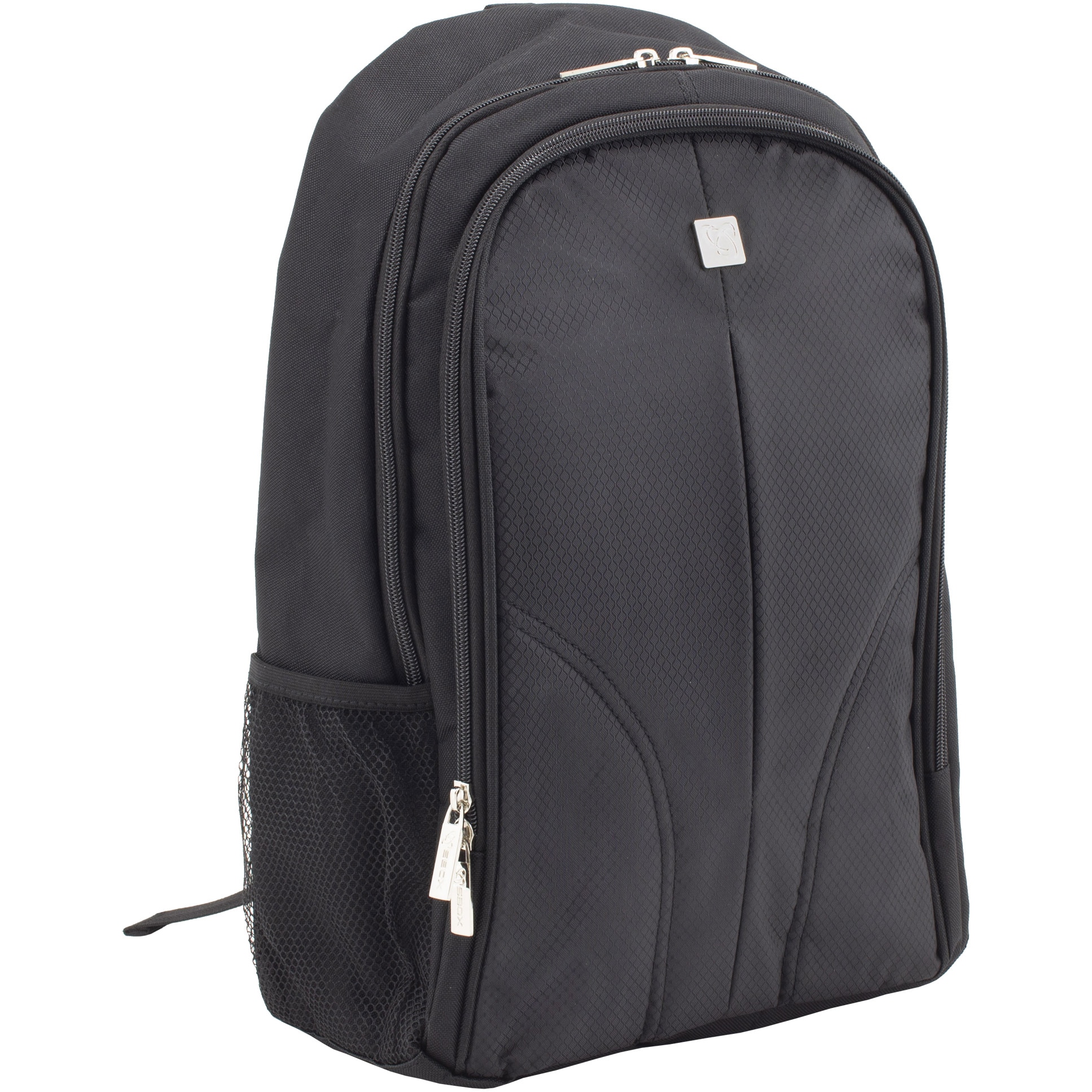 Rucsac Laptop Sbox BOSTON, Compartiment Laptop max. 15.6", Buzunare laterale, Bretele Captusite, Rezistent la apa, Dimensiuni 43 x 33 x 12 cm, Negru