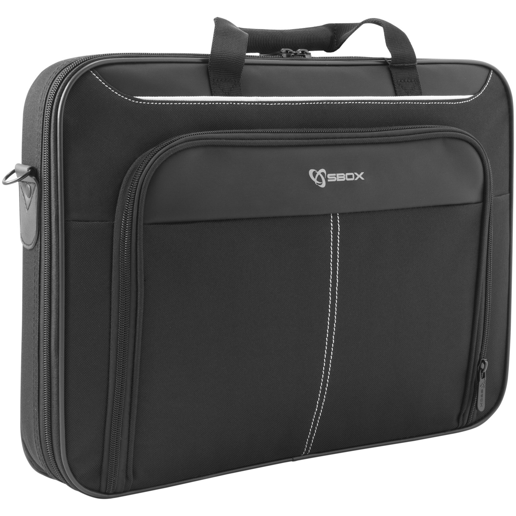Geanta Laptop Sbox HONK-KONG, Compartiment Laptop Max. 15.6", Rezistent la apa, Compartiment Accesorii, Buzunar Exterior, Bretea de Umar Detasabila, Neagra