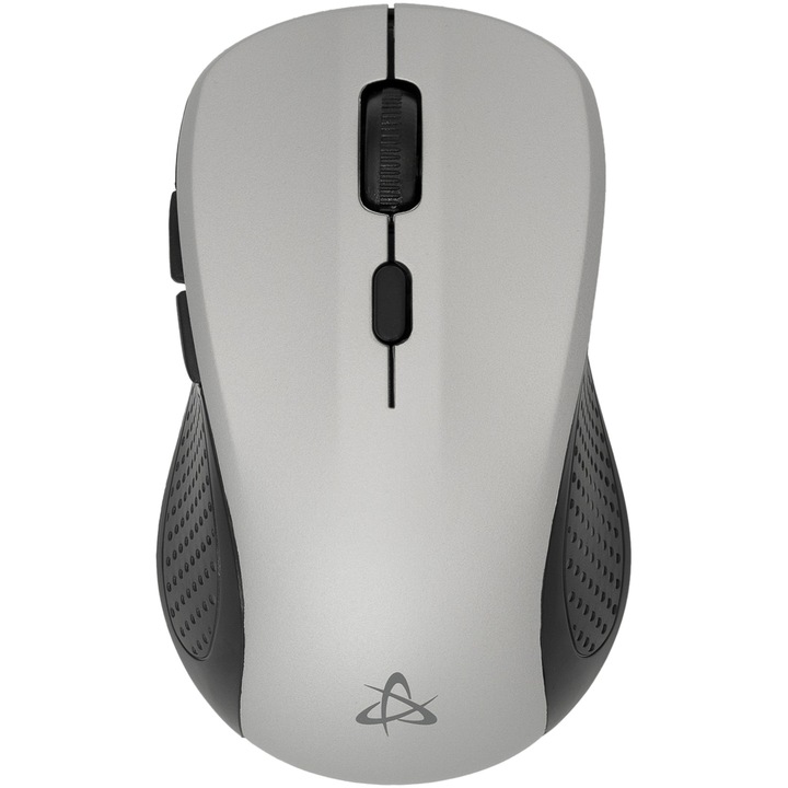 Безжична мишка Sbox WM-993, 1600DPI, 6D оптичен сензор, Dongle Nano 2.4Ghz., 6 бутона, 129 гр., Гумено покритие,Сребрист