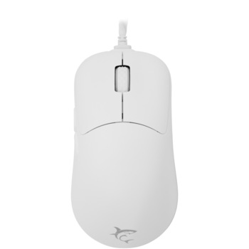 Mouse Gaming cu fir White Shark GRAPHENE, 12.400 DPI, 1.000Hz, 60IPS, 30G, Chipset PIXART 3327, Switch-uri HUANO 20M, Butoane Programabile, RGB LED, Cablu braided 1,5m, 47gr., Matte Coating, Alb
