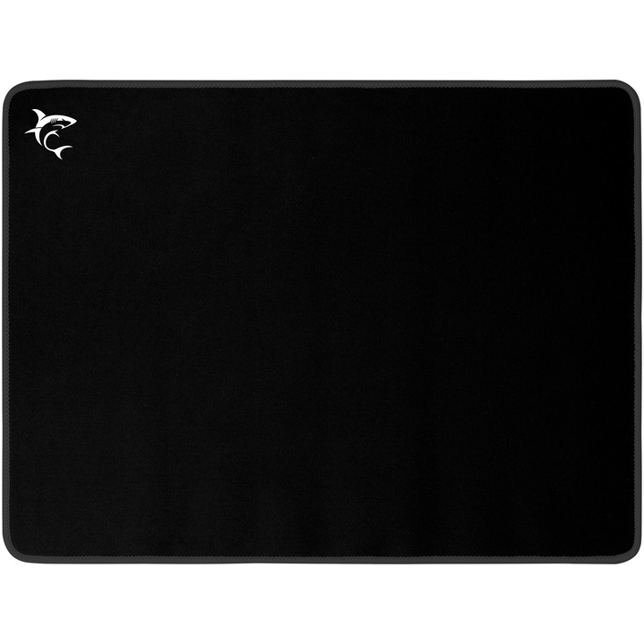 Подложка за мишка White Shark BLACK KNIGHT, Текстилна повърхност, Гумена основа против приплъзване, Размери 40 x 30 x 0,3 см