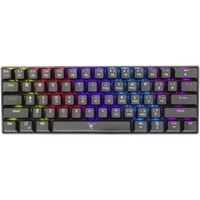 Tastatura Mecanica Gaming cu fir White Shark SHINOBI, Blue OUTEMU Switch, Tip Compact Carry-On, 22 Taste Anti-Ghosting, Taste Iluminate Rainbow LED, Cablu braided 1.8m, Neagra