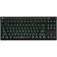 Tastatura Mecanica Gaming cu fir White Shark KODACHI, Red OUTEMU Switch, Tip TKL Compact Carry-On, FULL Anti-Ghosting, Taste Iluminate Per-Key RGB LED, 9 Taste si 10 Blue Switch Suplimentare, Cablu Braided 2m USB-C-USB-A Detasabil, Negru