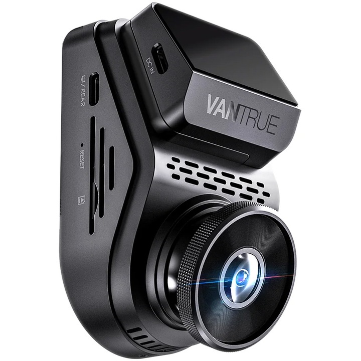 Camera auto de bord duala Vantrue S1 Pro fata-spate cu WIFI, 1440P/60fps, control vocal, Night Vision, ecran 2.0'', GPS, G-sensor si monitorizare parcare