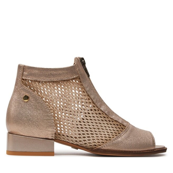Botine dama Maciejka, 304023330, Piele naturala, Auriu