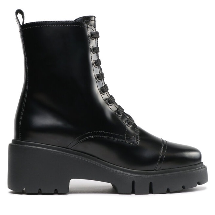 Botine dama Unisa, 302976386, Piele naturala, Negru
