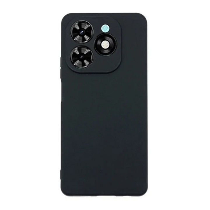 Gigapack szilikon mobiltelefon tok, matt, fekete, kompatibilis: Tecno Spark Go 2024 4G / Spark 20C 4G