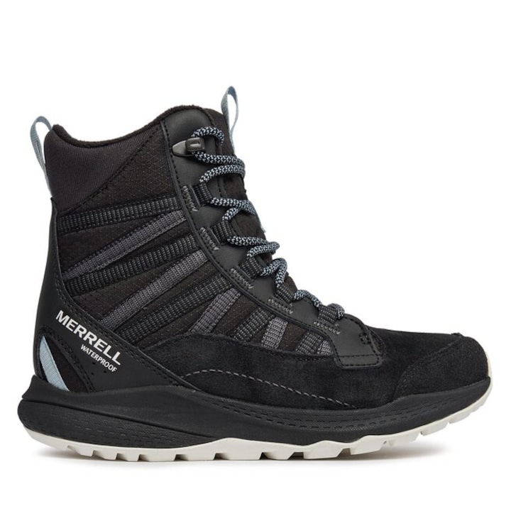 Ghete dama MERRELL, 301149309, Piele intoarsa/Textil, Alb