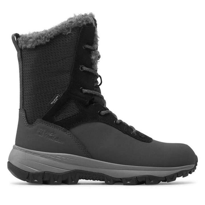 Детски боти и боти Jack Wolfskin, 301222415, Естествена кожа/Набук, Сиво/Черно